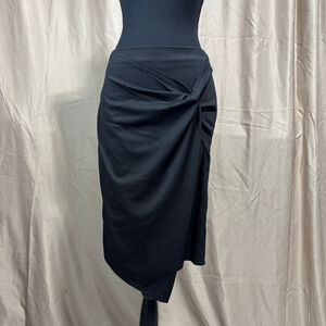 NWT Women's KATE KASIN Black Asymmetrical Skirt M